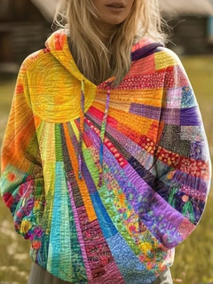 Saffron™ Patchwork Sunburst Hoodie