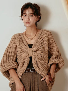 Winnifred™ Batwing Cape Knit Top