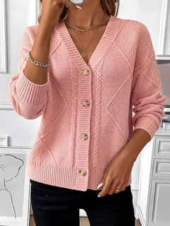 Cosima™ Cable-Knit Button Cardigan