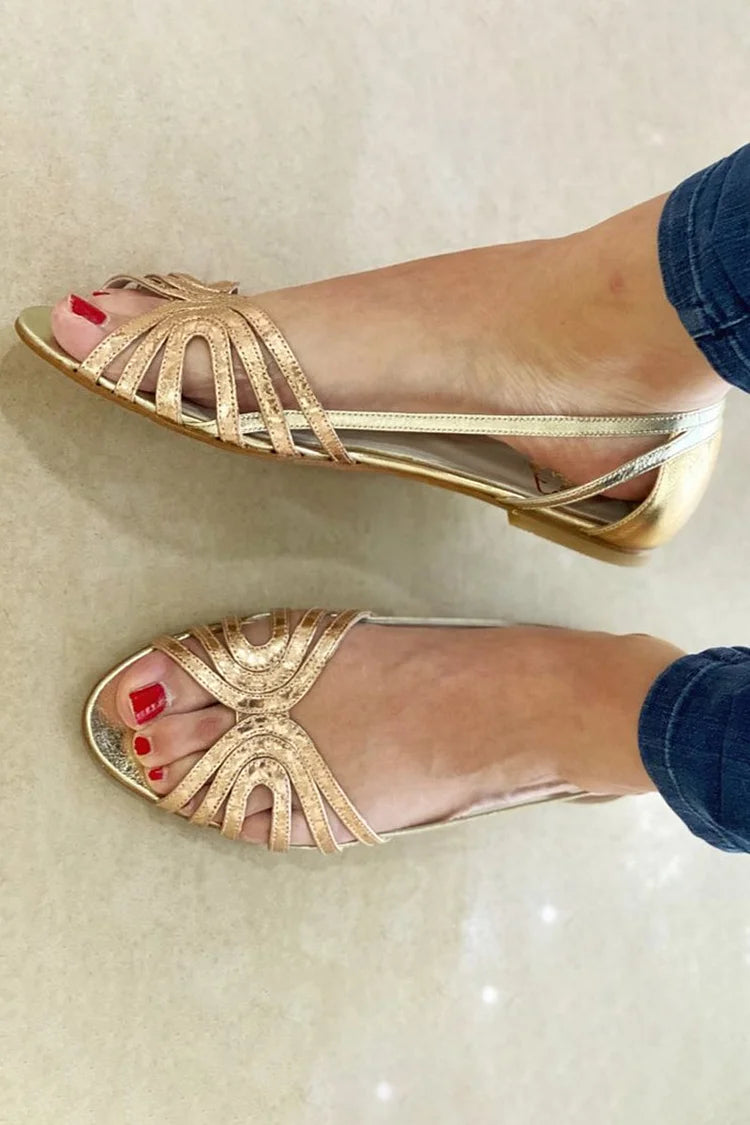 Eleonora™ | Golden Sandals Summer Light