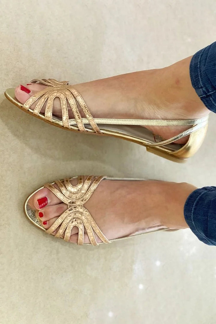 Eleonora™ | Golden Sandals Summer Light