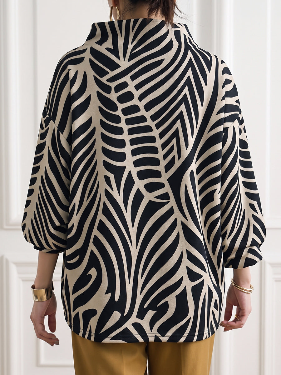 Marlowe™ High-Neck Contrast Top