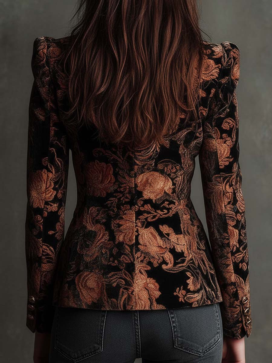 Sophie™ Elegant Floral Tailored Blazer