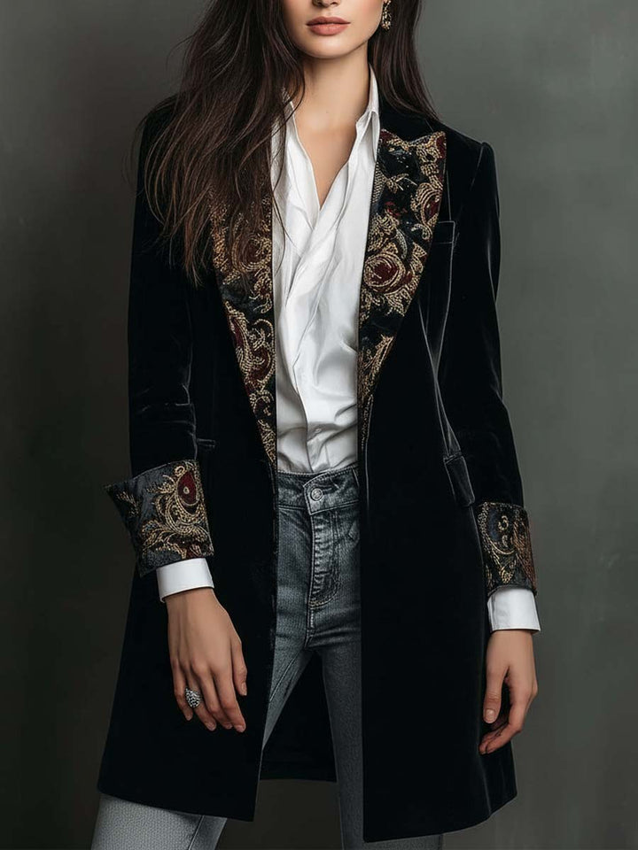 Camille™ Elegant Fitted Long Blazer