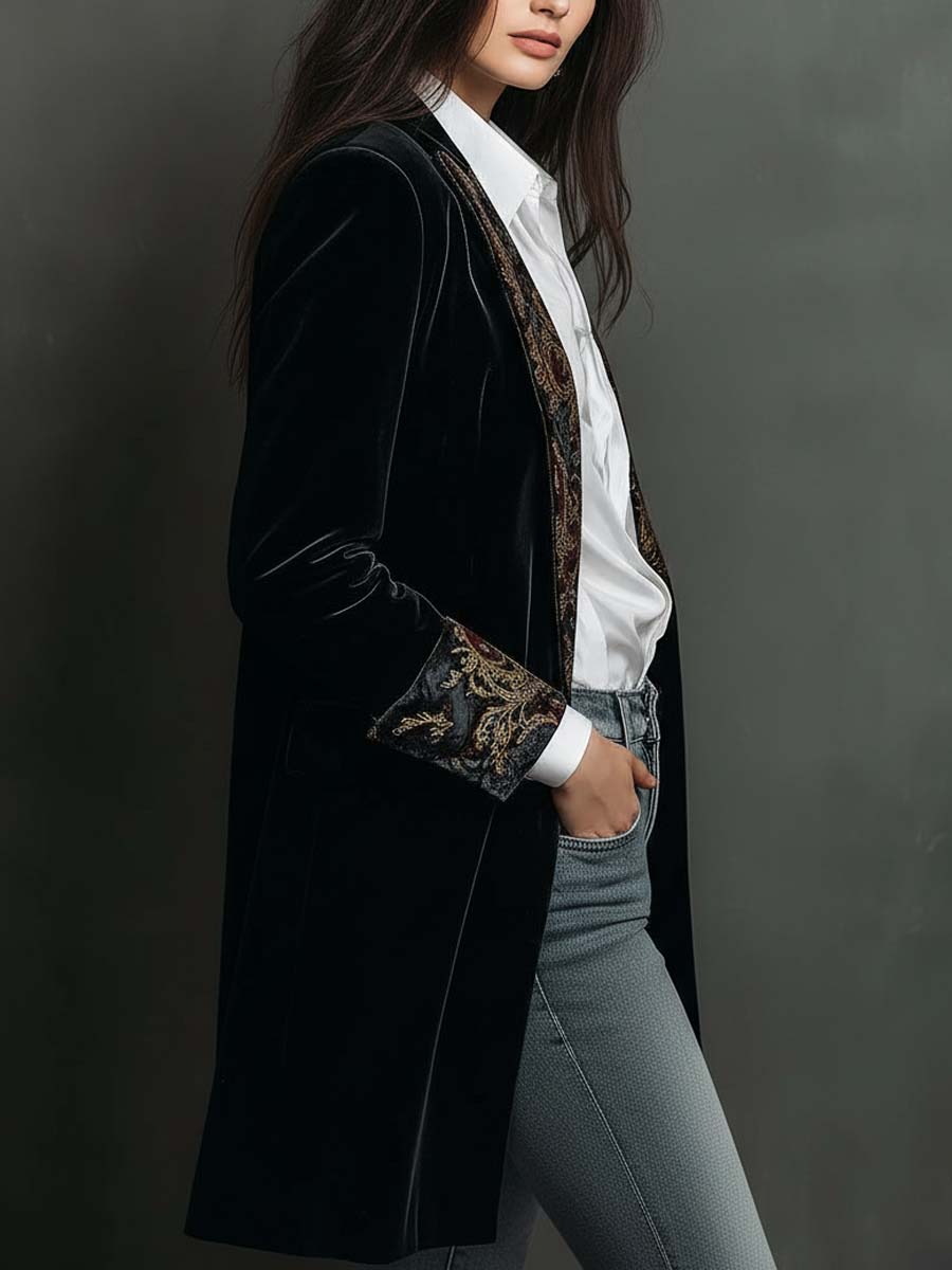 Camille™ Elegant Fitted Long Blazer