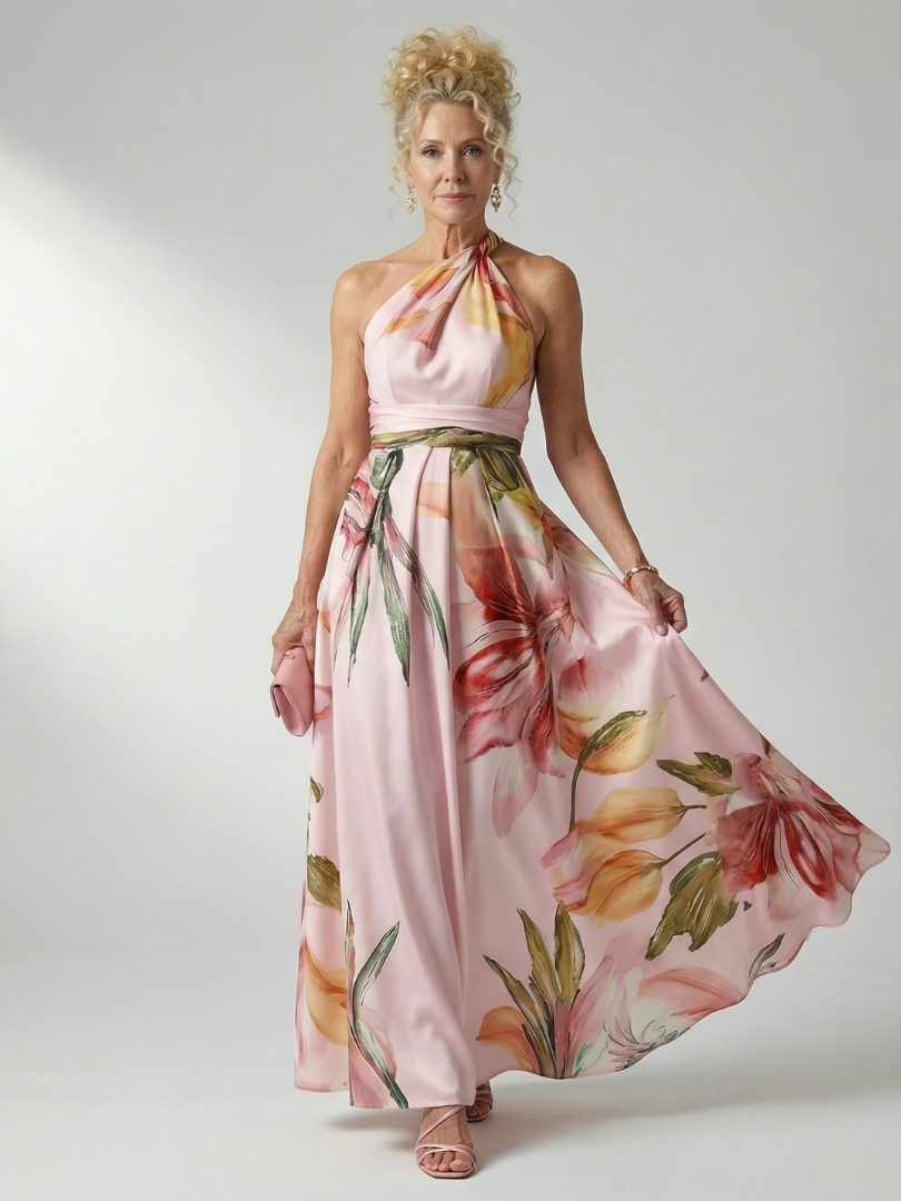 Amiel™ | Light Floral Maxi Dress