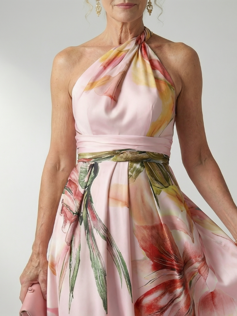 Amiel™ | Light Floral Maxi Dress