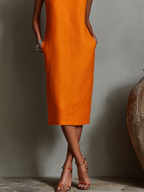 Maureen™ Midi Dress with pockets