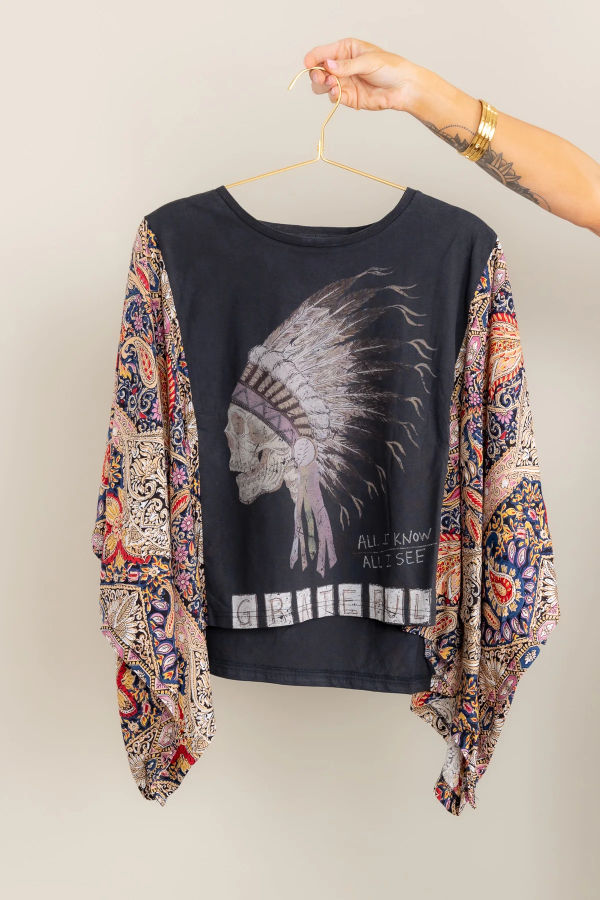 Native American Skull Headdress Indian Chief Mix &amp; Match Tee