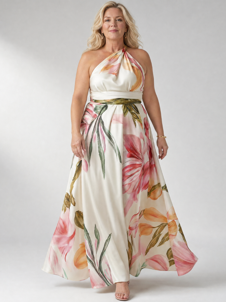 Amiel™ | Light Floral Maxi Dress