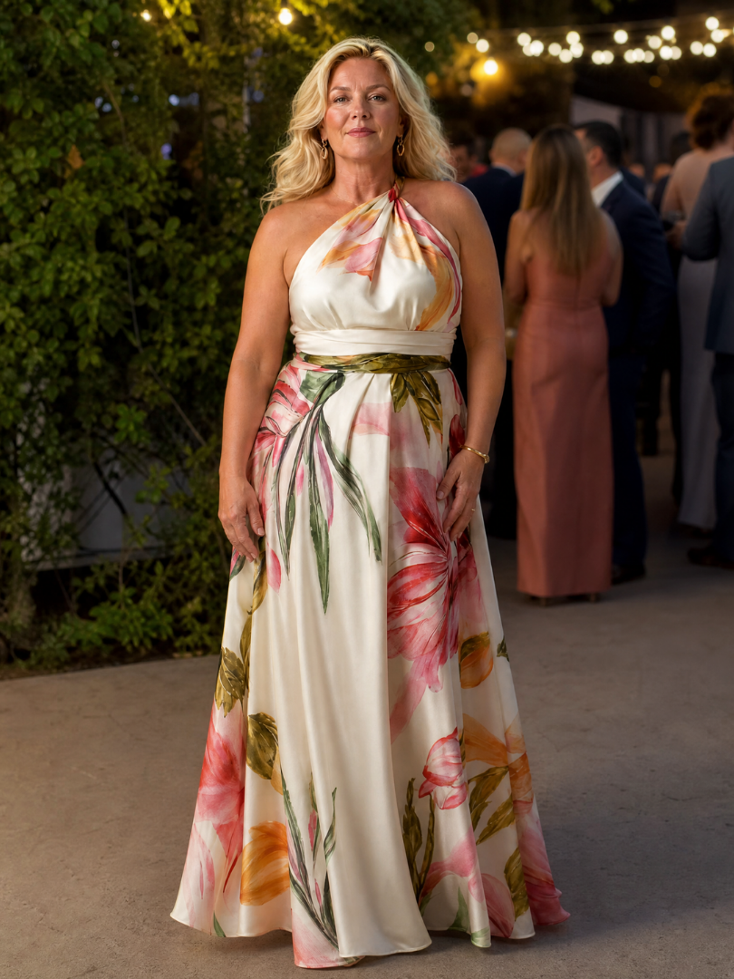 Amiel™ | Light Floral Maxi Dress