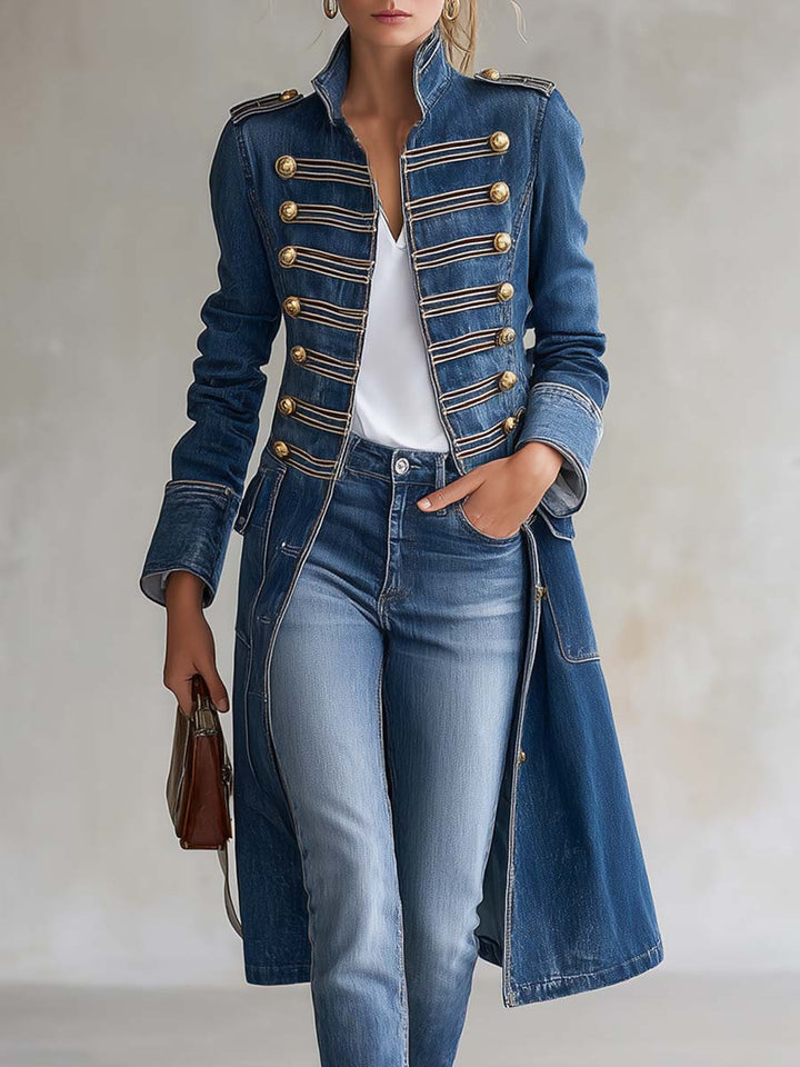 Colette™ Military Denim Coat