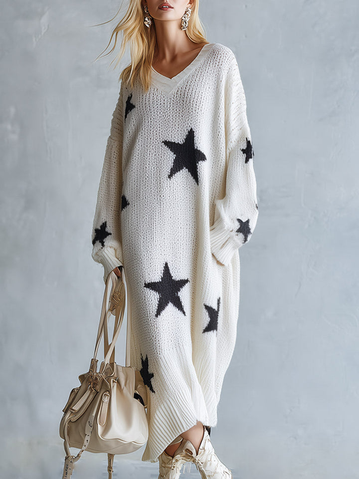 Estelle™ Star Knit Sweater Dress