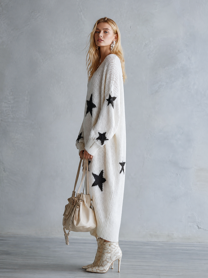 Estelle™ Star Knit Sweater Dress