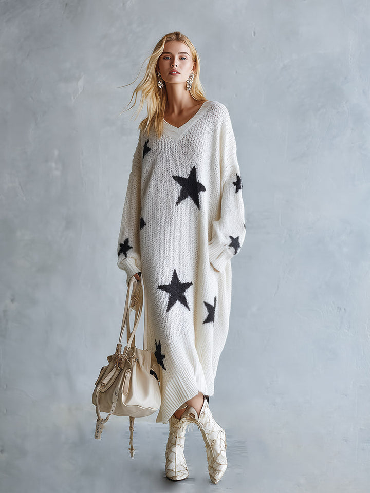 Estelle™ Star Knit Sweater Dress