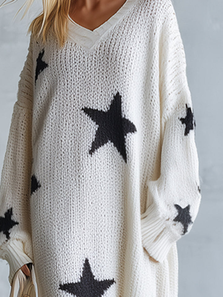 Estelle™ Star Knit Sweater Dress