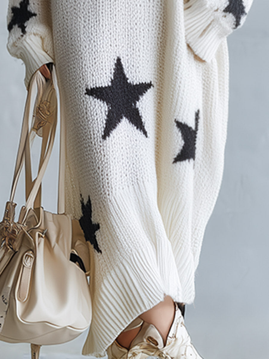 Estelle™ Star Knit Sweater Dress
