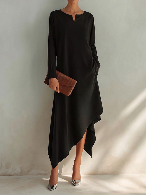 Nora™ Asymmetric Midi Dress