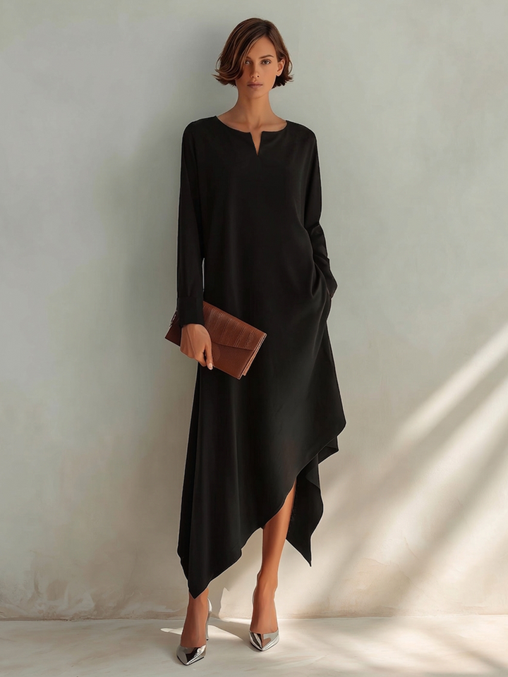 Nora™ Asymmetric Midi Dress