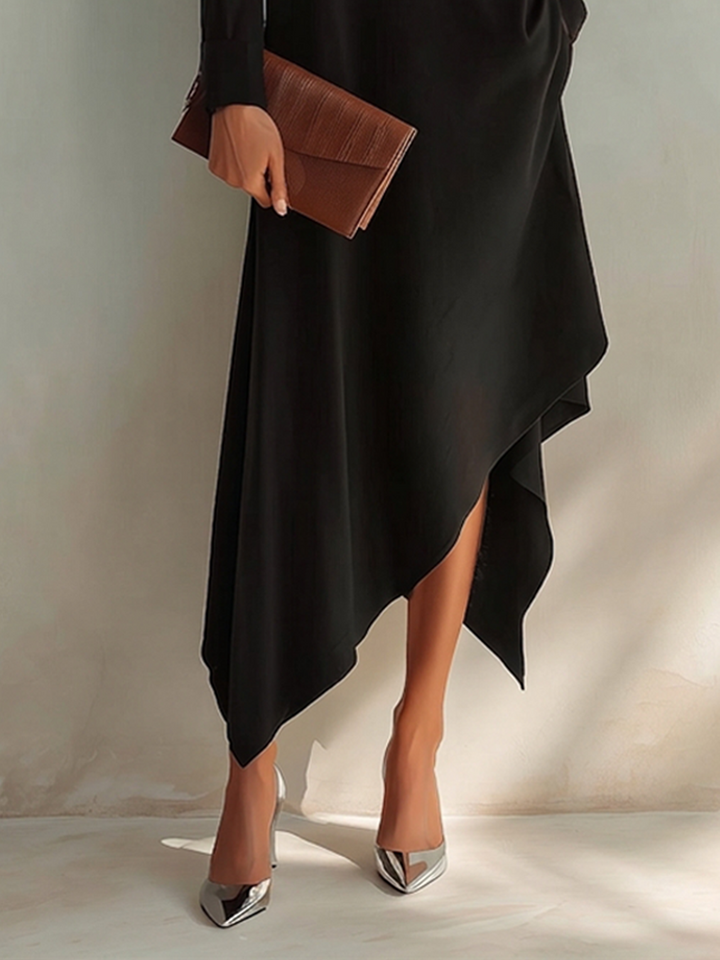 Nora™ Asymmetric Midi Dress