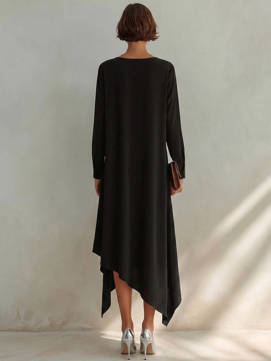 Nora™ Asymmetric Midi Dress