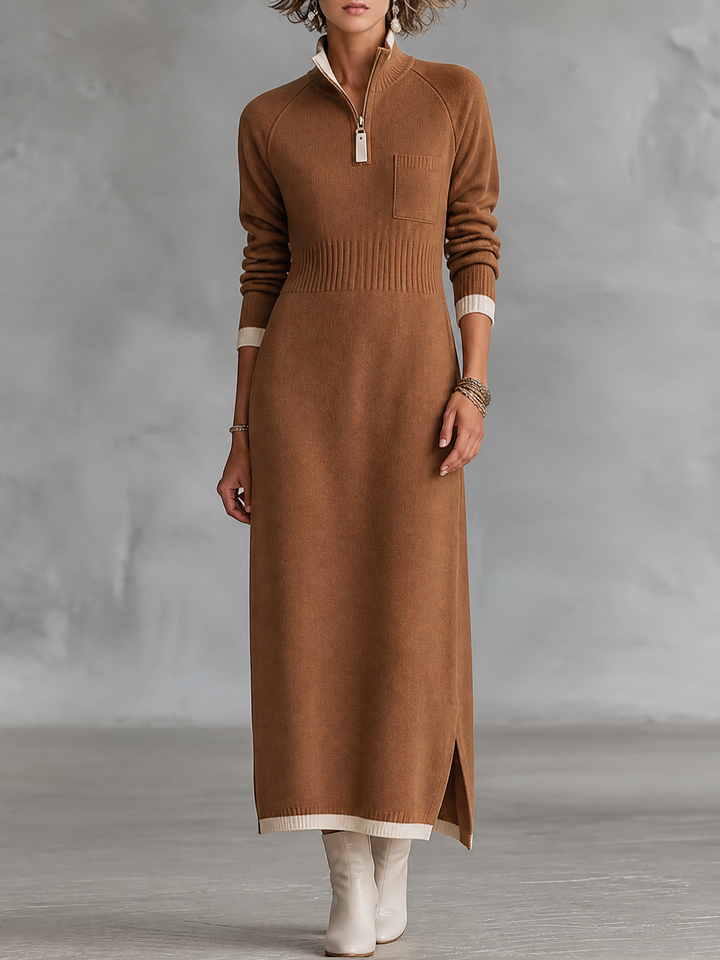 Sloane™ Half-Zip Knit Maxi