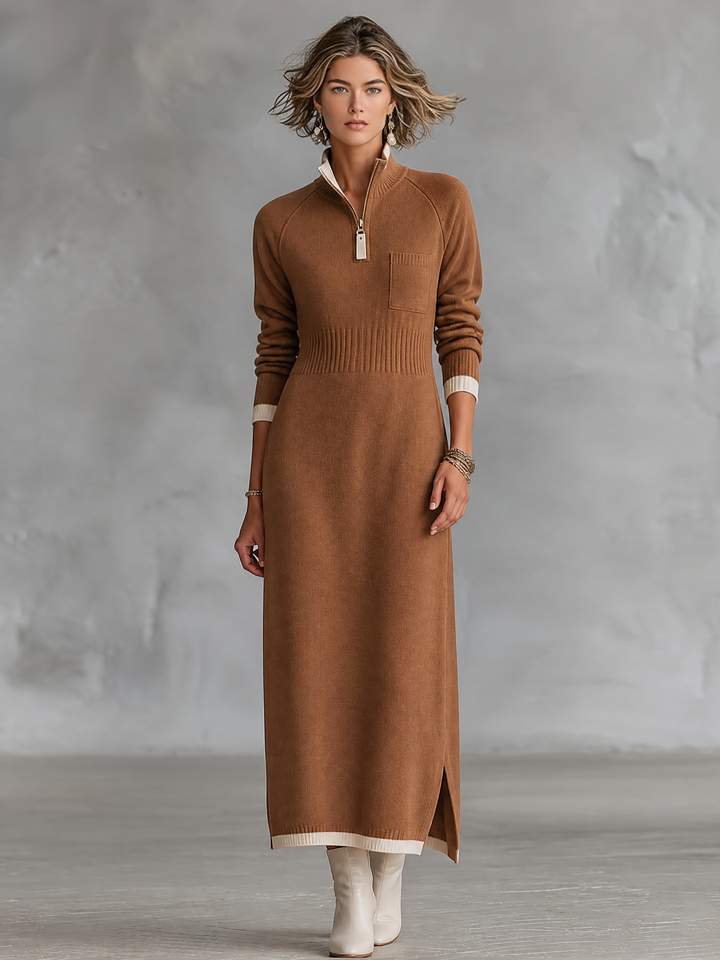 Sloane™ Half-Zip Knit Maxi