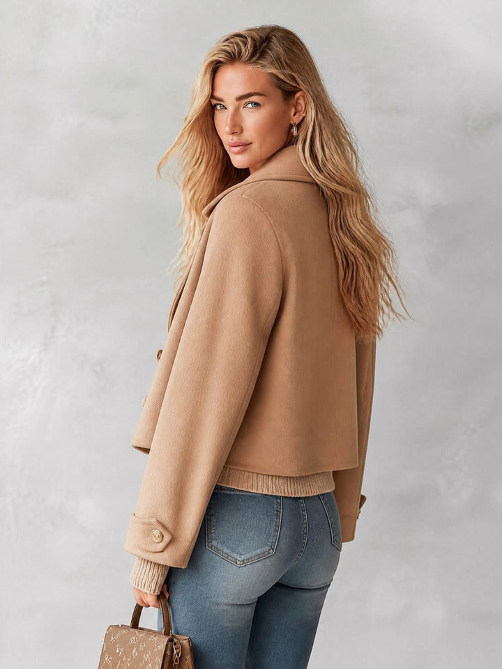 Adeline™ Double-Breasted Cropped Coat