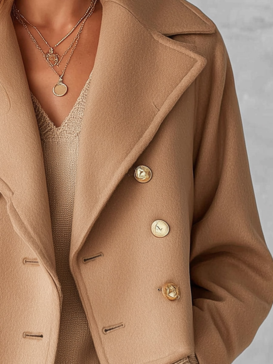 Adeline™ Double-Breasted Cropped Coat