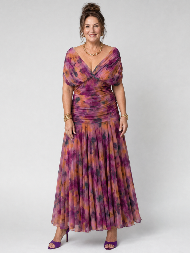 Calen™ | Off Shoulder Flow Midi Dress
