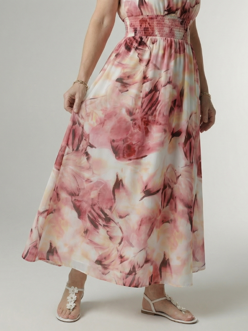 Sylin™ | Gathered Halter Midi Dress