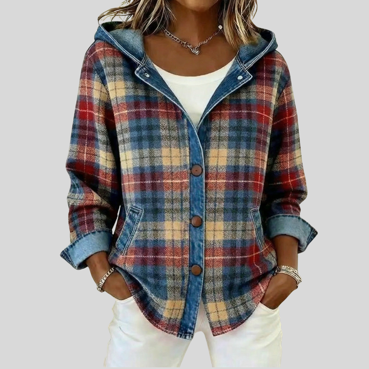 Imogen™ | Hooded Checked Jacket