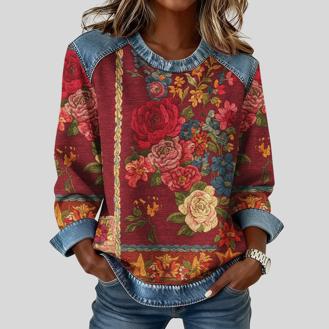 Bernice™ | Floral Print Sweatshirt