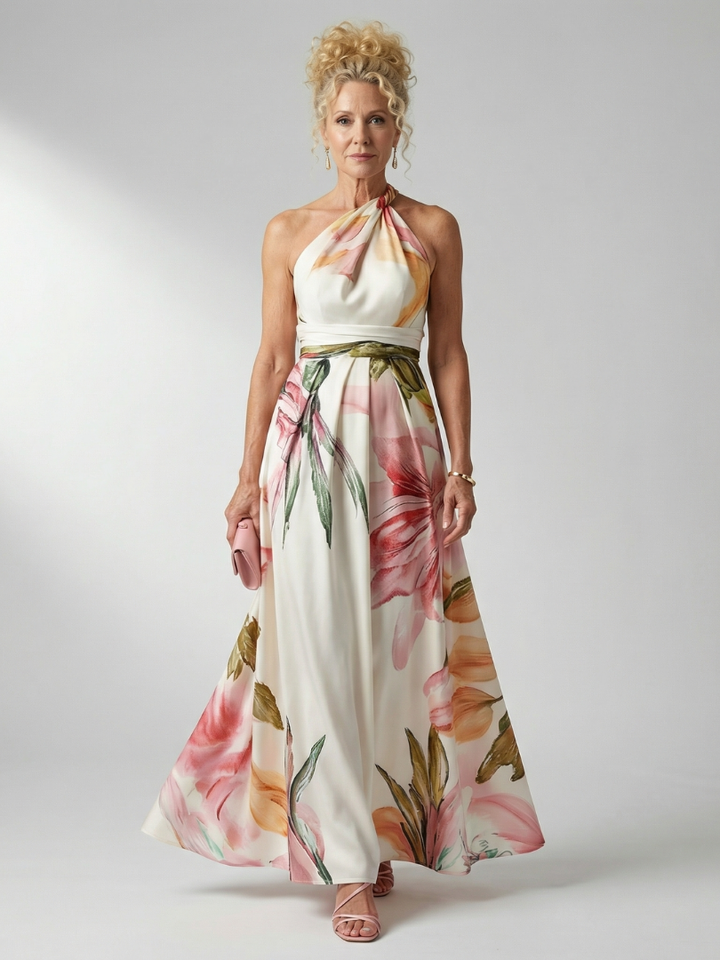 Amiel™ | Light Floral Maxi Dress