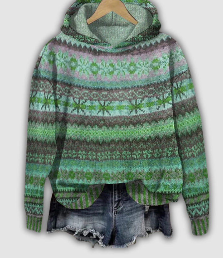 Anveline™ Retro Hooded Sweatshirt