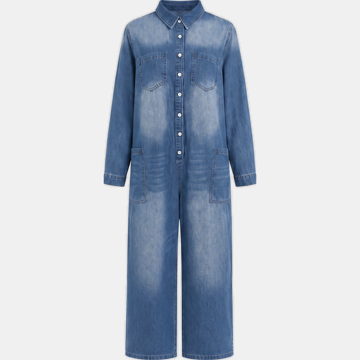 Frankie™ Wide-Leg Denim Jumpsuit