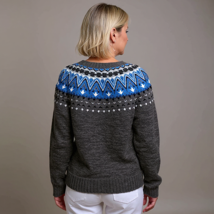 Ragna™ | Fair Isle Knit Cardigan