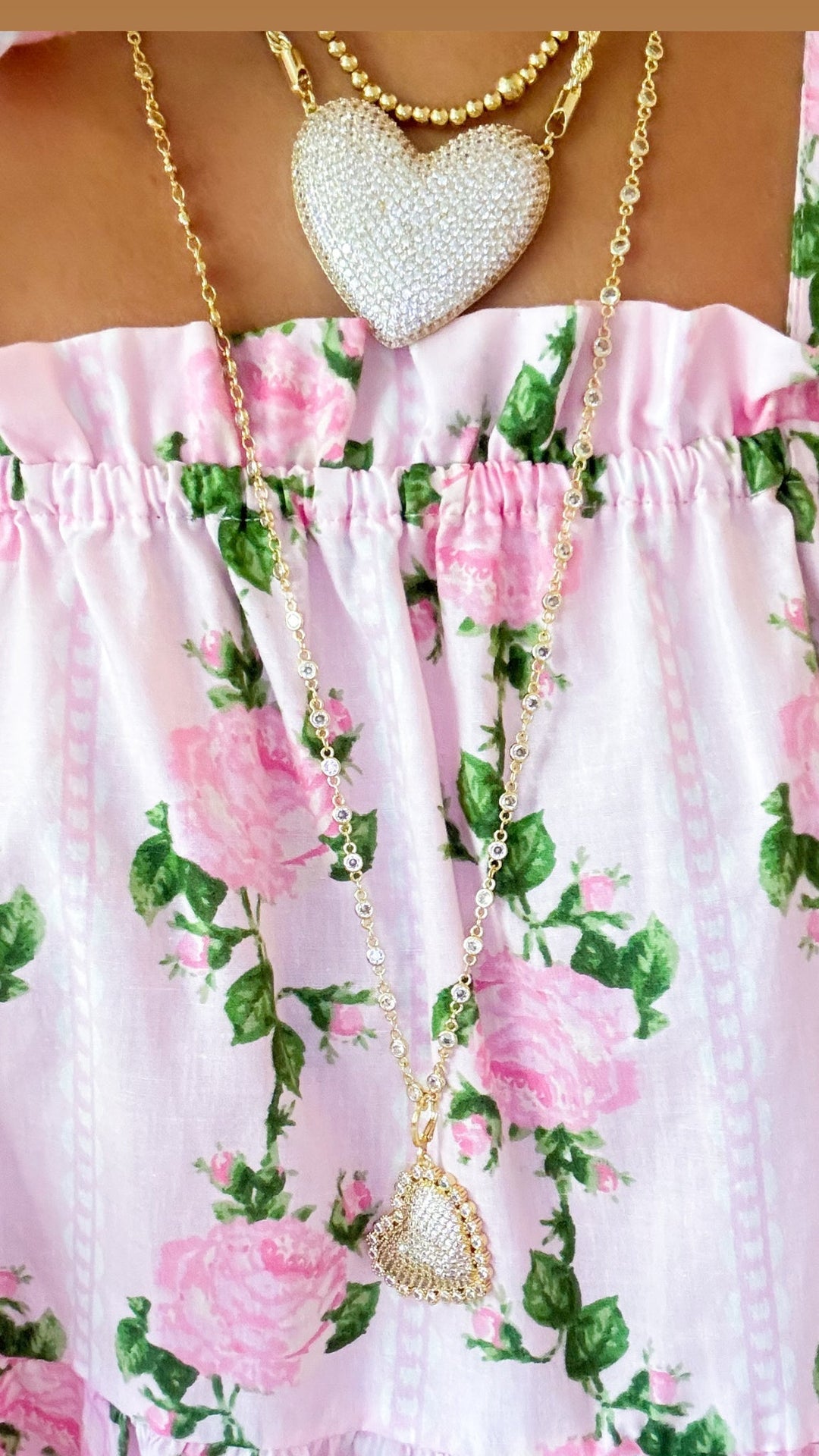 Pink Vintage Rose Shoulder Tie Mini Dress