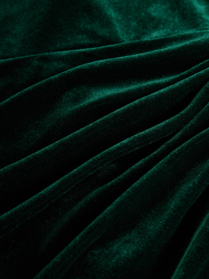 Elegant Velvet Midi Dress
