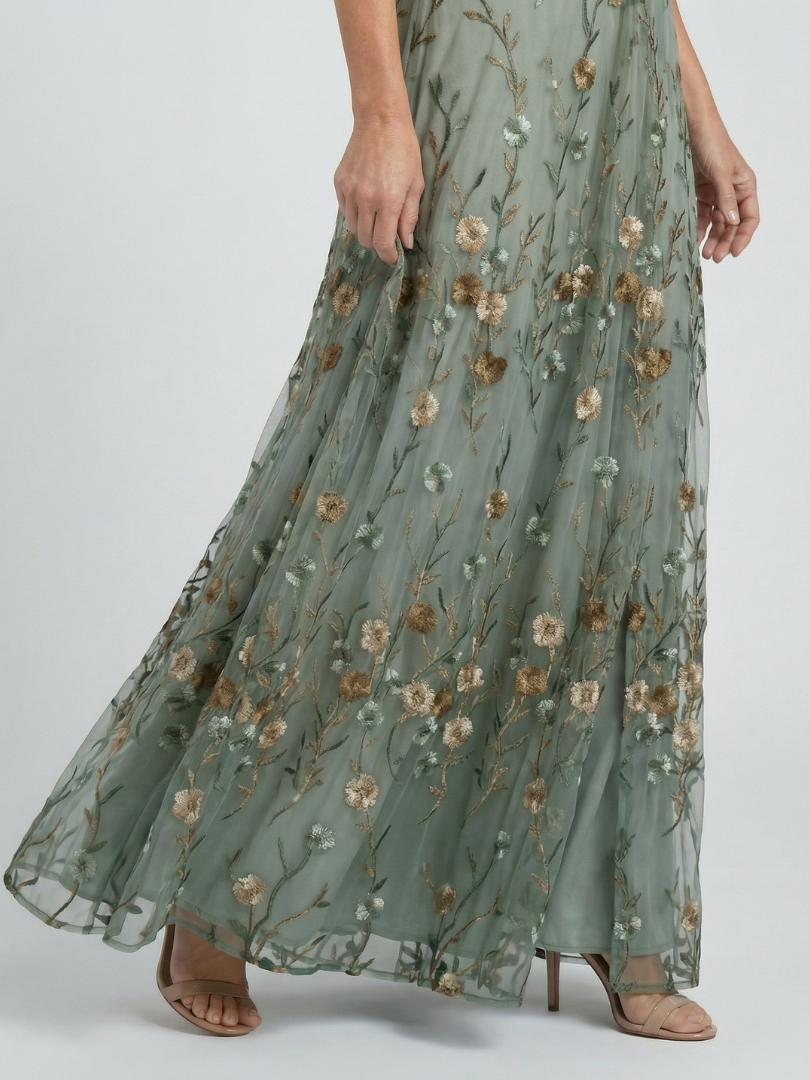Selora™ | Halter Bloom Flow Maxi Dress