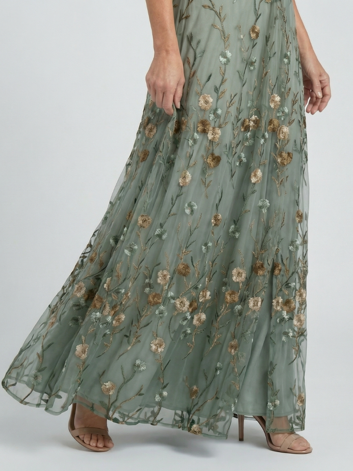 Selora™ | Halter Bloom Flow Maxi Dress