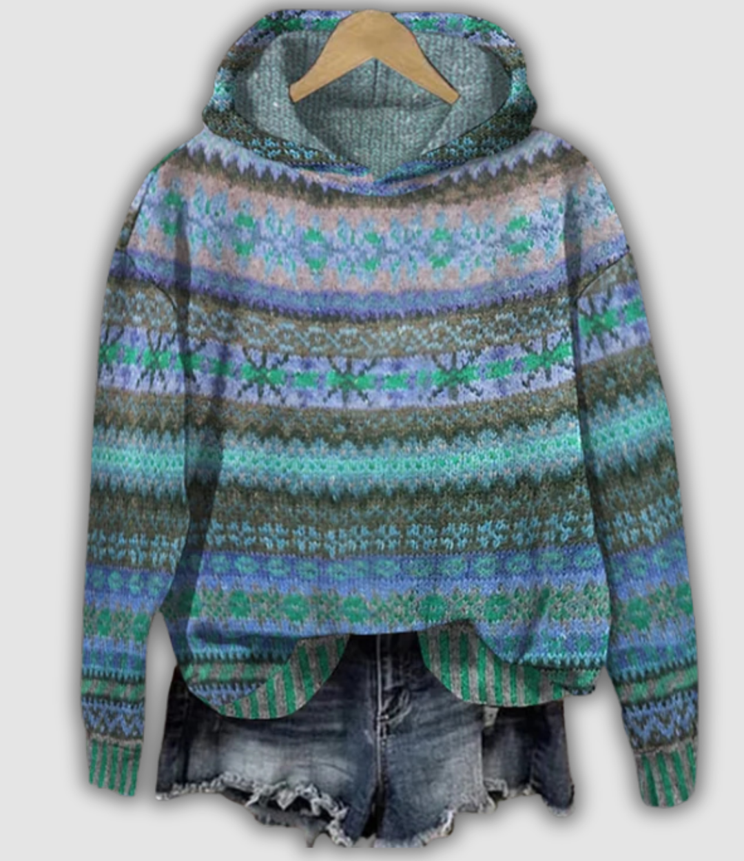Anveline™ Retro Hooded Sweatshirt