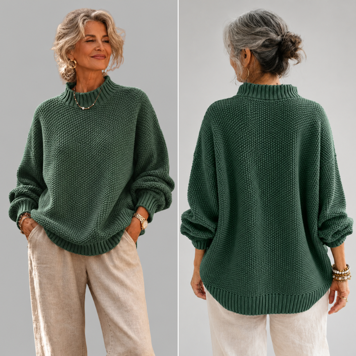 Marcie™ Relaxed Mock Neck Sweater