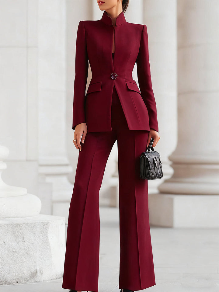 Frances™ | Elegant Blazer &amp; Pants Suit Set