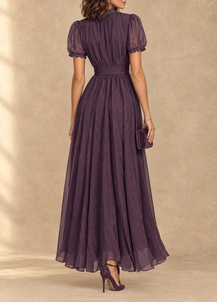 Elia™ | Gathered Waist Keyhole Maxi Dress