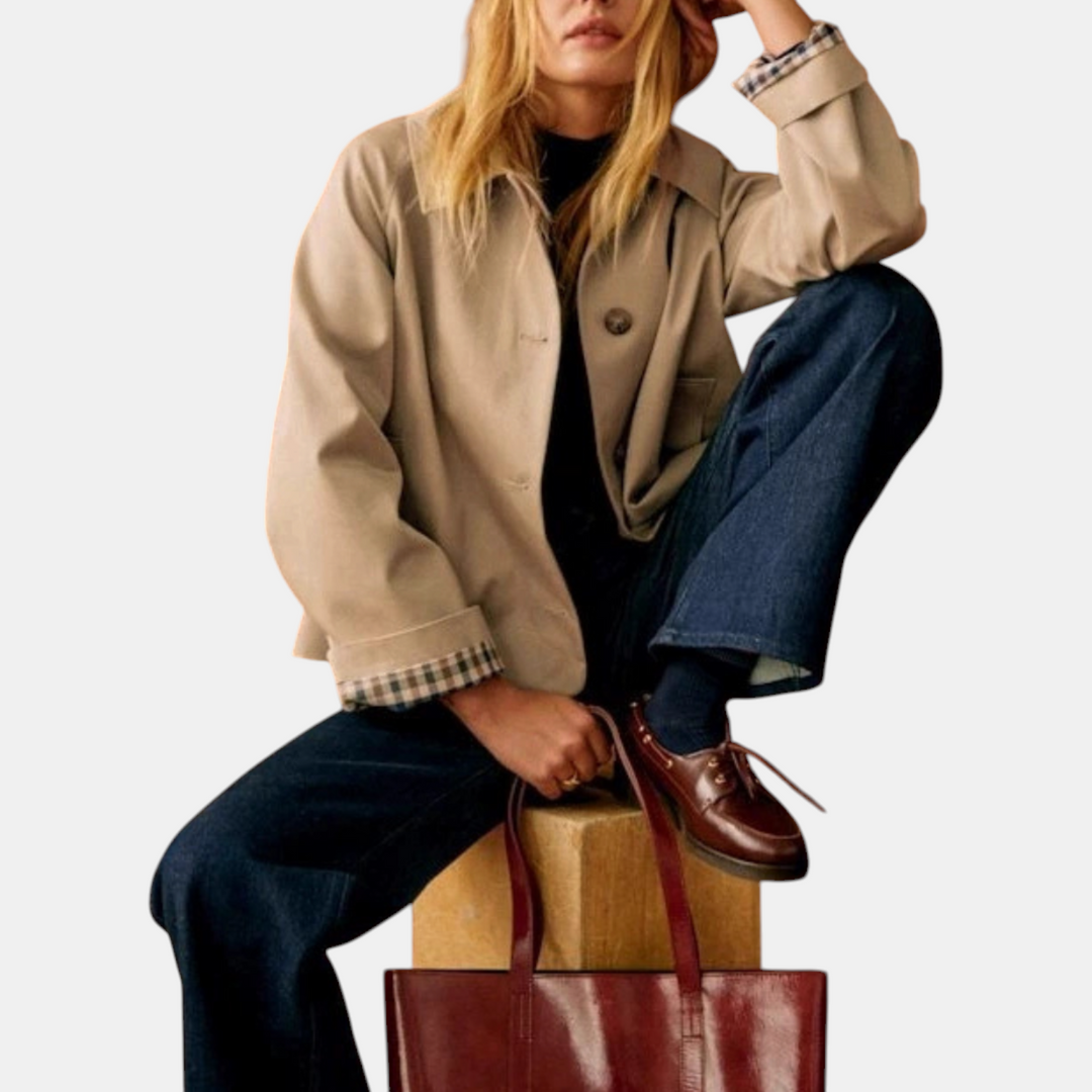 Margot™ Cropped Trench Coat