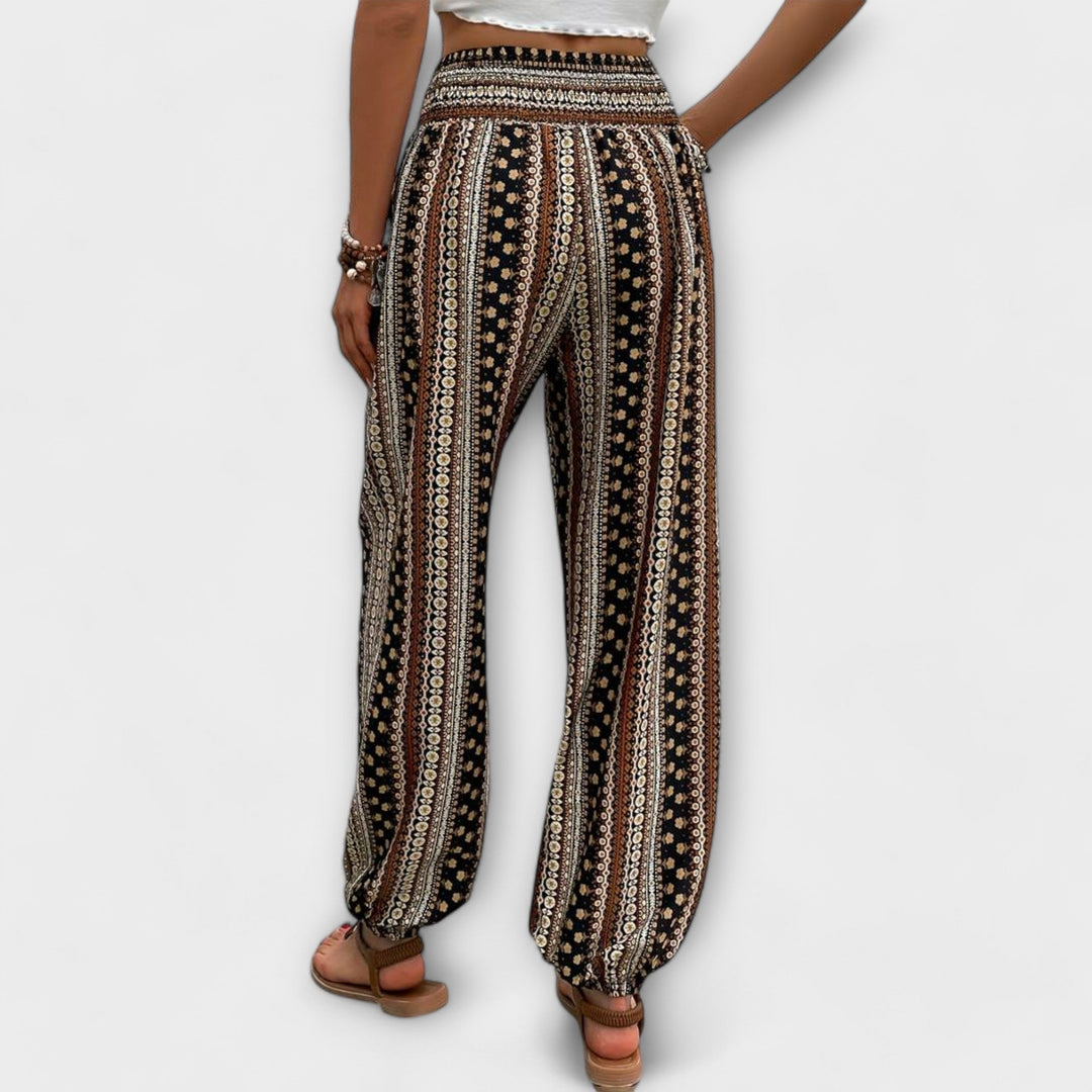 Hester™ | Pants with Ethnic Graphic