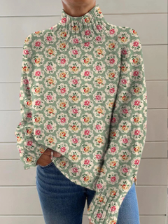 Chloe™ Lovely Floral Turtleneck