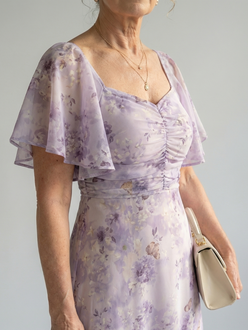 Vaelis™ | Flutter Sleeve Midi Dress