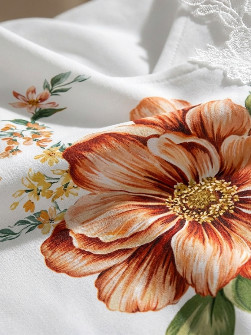Camila™ | Floral Off-Shoulder A-Line Midi Dress